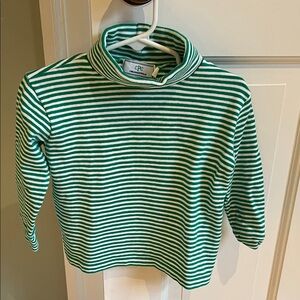 CPC Kids Green Striped Turtleneck Shirt